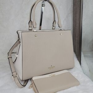 Kate Spade 2 PCS SET Convertible Satchel Purse Bag + Wallet NWT